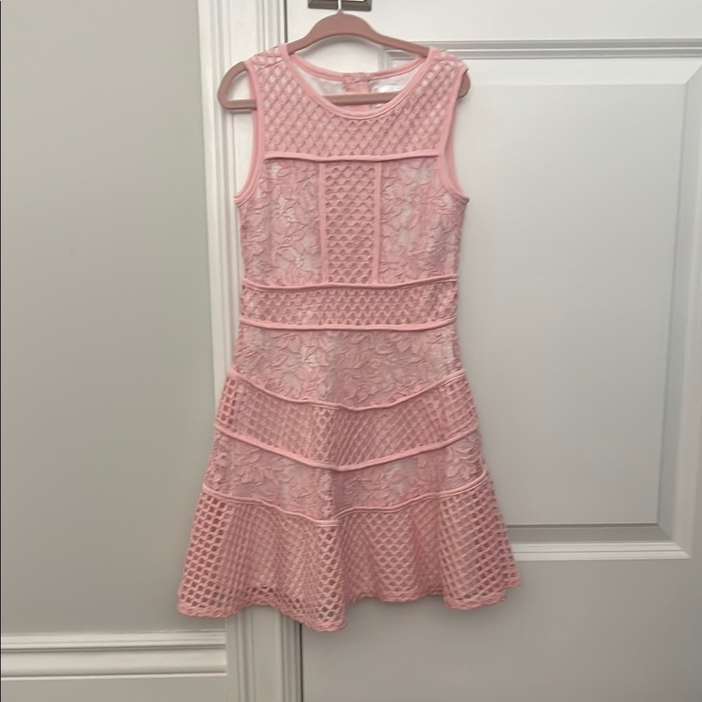 Pink Lace Kids Dress